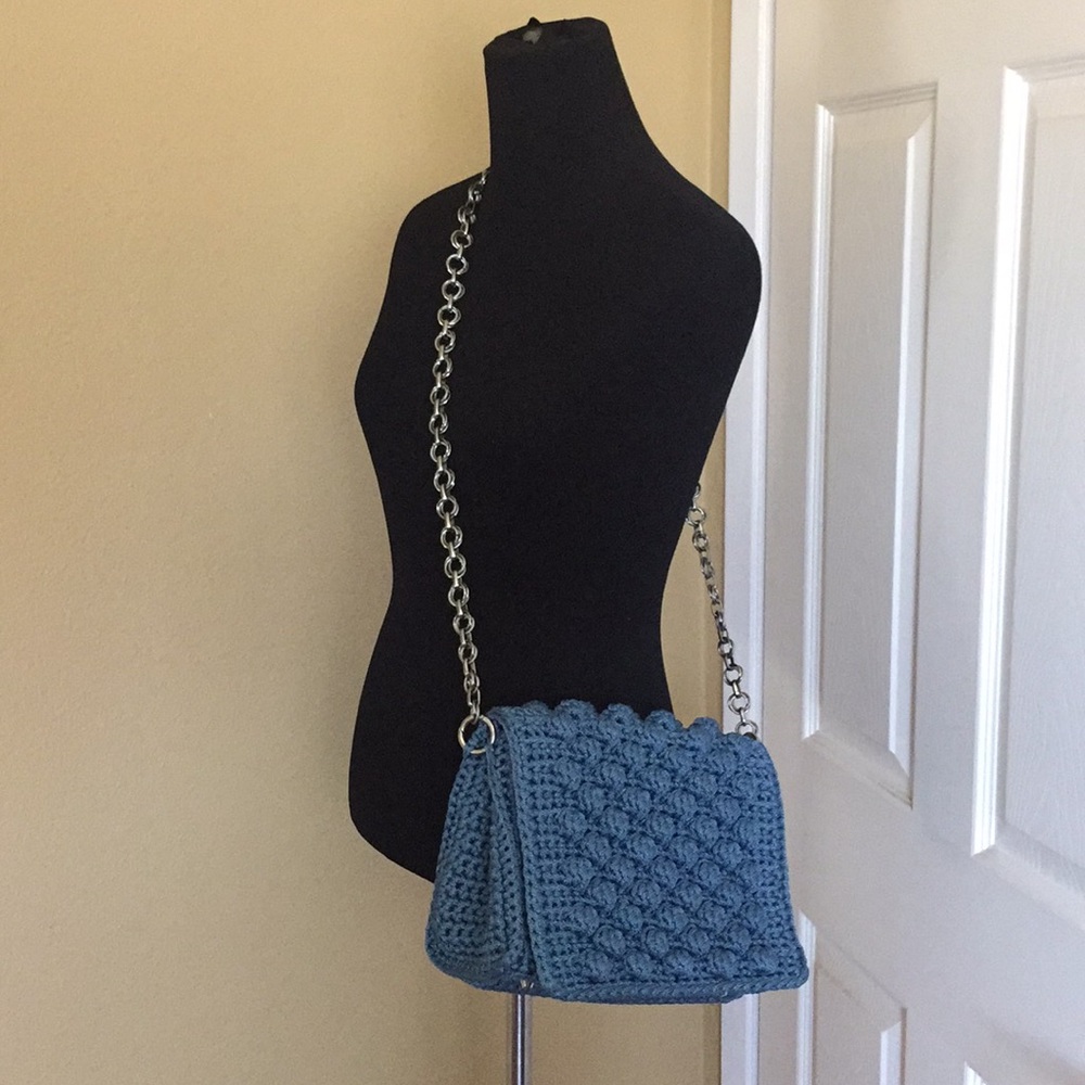 New Handmade Crochet Shoulder Handbag Purse Bag.